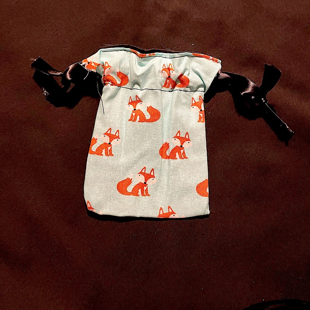 Fox drawstring bag